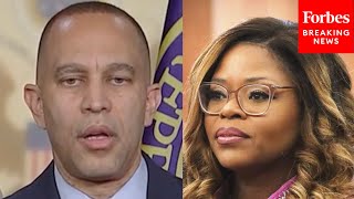 Jeffries Asked Straight-Up: Do You Expect Cherfilus-McCormick To Resign Amid FEMA Fraud Accusations?