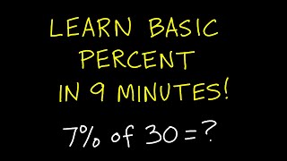 Learn Basic Percent In 9 Minutes