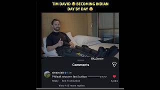 Tim David loves Indian meme culture! 😭 #ipl2026 #shortsfeed #RCB.
