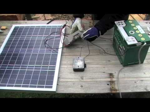 solar powered shed 01 basic solar setup