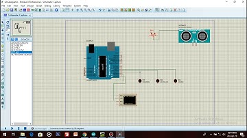 Simulasi Parkir Menggunakan Sensor Ultrasonik dengan Proteus