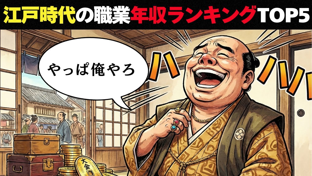 やっぱりアレが最強だった！江戸時代の職業・年収ランキングTOP5