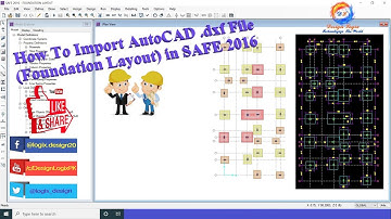 How To Import AutoCAD .dxf File (Foundation Layout) in SAFE 2016 by Design Logix