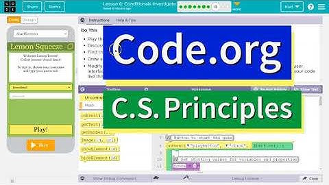 Code.org Lesson 6.5 Conditionals Investigate | Tutorial and Answer | Unit 4 CS Principles