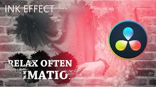 Ink Animation......davinci Resolve Tutorial