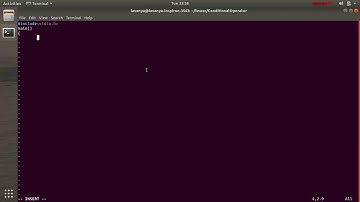Linux C program to find Even Or Odd Number using Conditional Operator