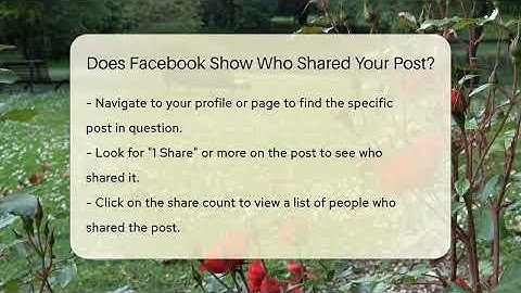 Does Facebook Show Who Shared Your Post? - Everyday-Networking