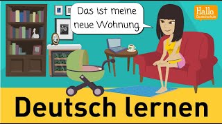Учим немецкий язык с помощью диалогов | Урок 15 | Как вам нравится ваша квартира? | Произношение 