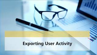 Exporting User Activity