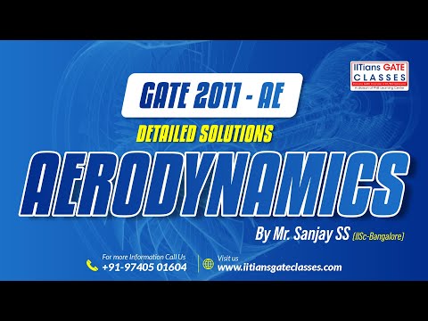 GATE 2011 Aerospace Engineering Question Paper | Aerodynamics Solutions | GATE AE Online Coaching