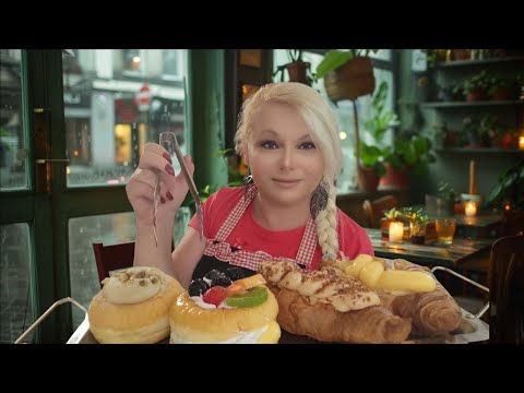 Cozy Breakfast Cafe ASMR Rain Ambiance and Soft Spoken Words