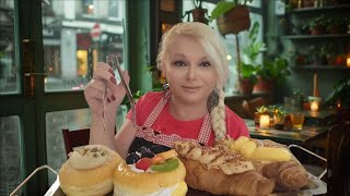 Cozy Breakfast Cafe ASMR Rain Ambiance and Soft Spoken Words