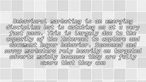 Importance of Behavioral Targeting in Internet Marketing