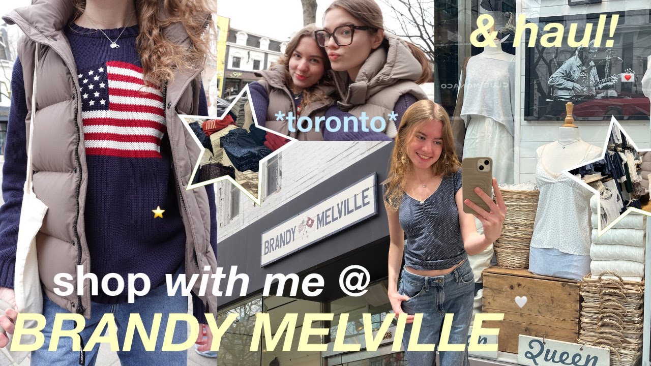 Видеоблог о шопинге от BRANDY MELVILLE! Центр Торонто ⭐️ шопинг со мной и покупка