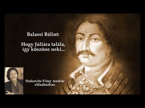 Balassi Bálint:Hogy Júliára