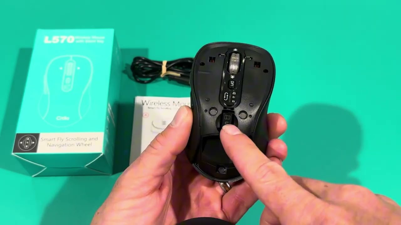 Bluetooth Silent Mouse, Portable Rechargeable Mouse with Type C Charging Cable by Citlla