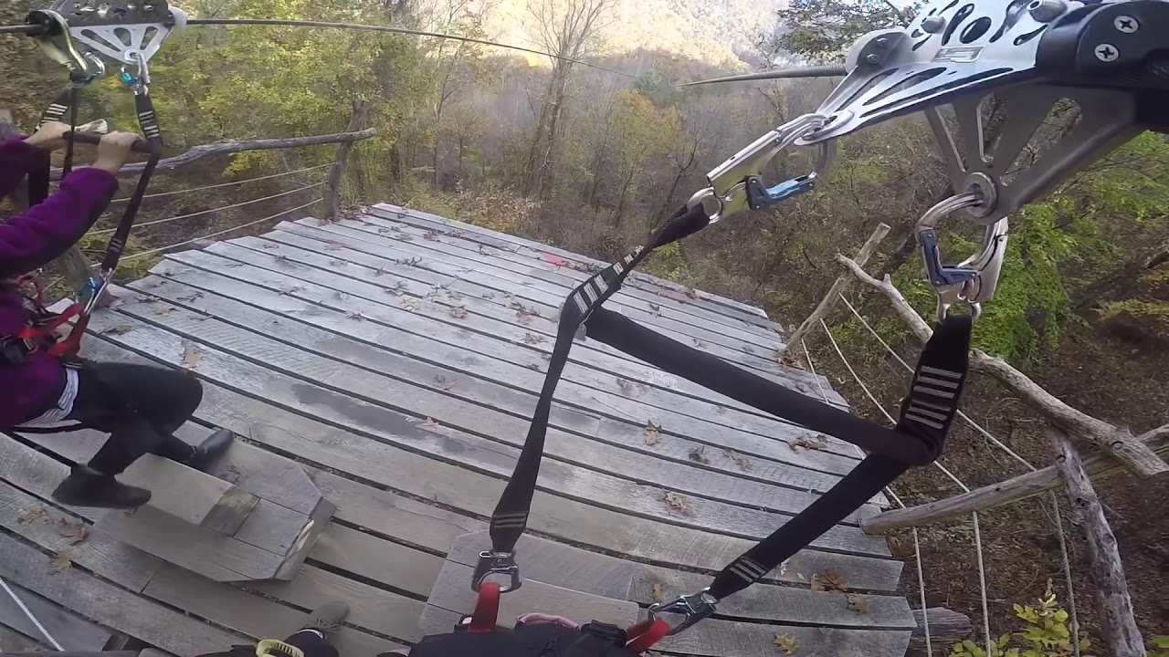 3rd ZiplineNavitat Asheville NC YouTube