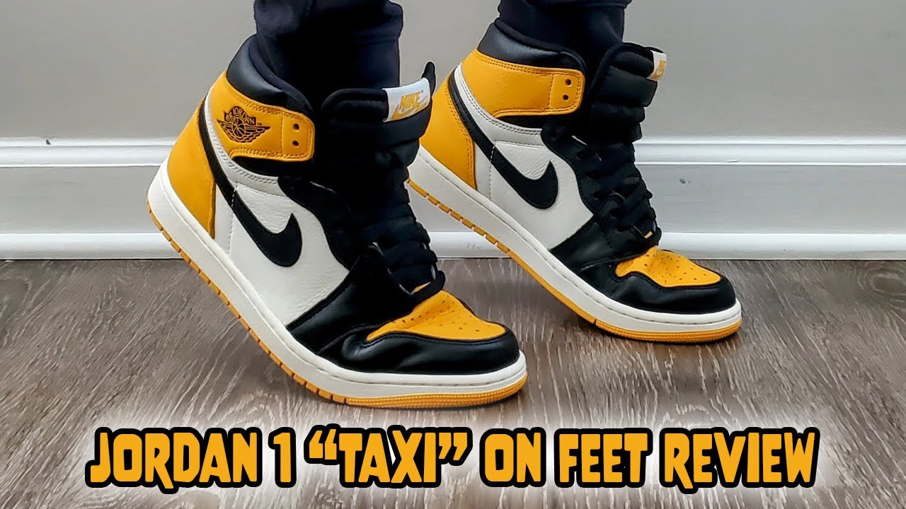 Air Jordan 1 Retro High OG Taxi On Feet Review (555088 711)