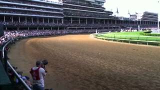 Sights, sounds as horses round first turn in Derby