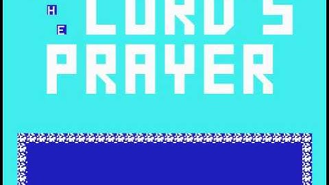 TI-99/4a tune: THE LORD