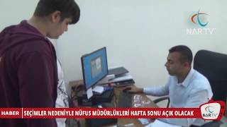Seçi̇mler Nedeni̇yle Nüfus Müdürlükleri̇ Hafta Sonu Açik Olacak