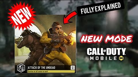 NEW MODE ATTACK OF THE UNDEAD GAMEPLAY IN CALL OF DUTY MOBILE | FULLY EXPLAINED [ INFECTED MODE ]