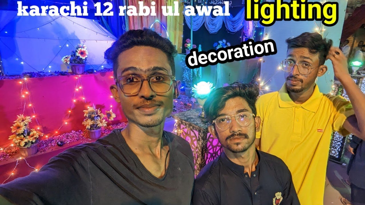 karachi 12 rabi ul awal juloos 2023 eid milad un nabi lighting