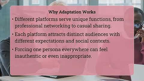 Should Your Online Persona Be Consistent Everywhere?