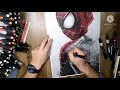 Coloring with markers / Promarker and Promarkerbrush / Comic character / Suite up / Spiderman