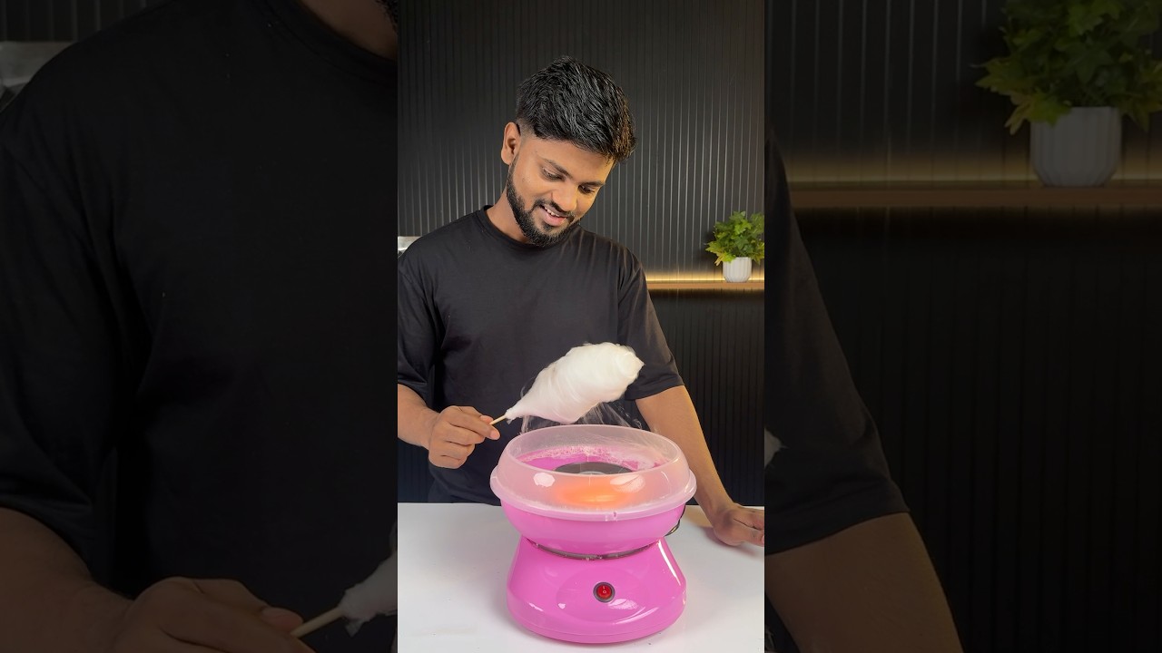 Testing unique kitchen gadgets (cotton Candy machine) 🍭 #trending