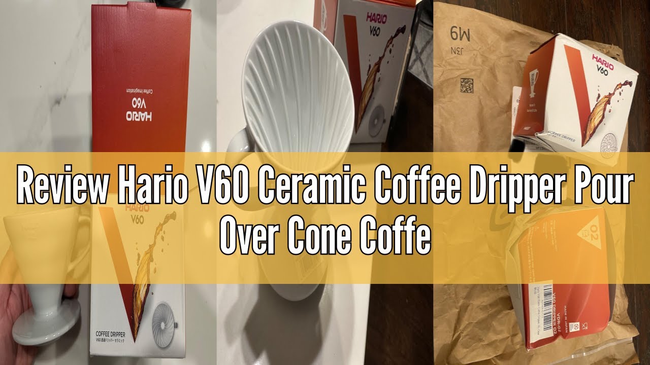 Review Hario V60 Ceramic Coffee Dripper Pour Over Cone Coffee Maker Size 02, White