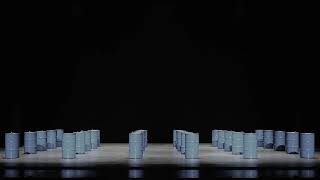 Zimoun Sound Installation 30 Prepared Dc-Motors, Rubber, Oil Barrels Ø 48X83 Cm, 2023