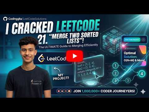 LeetCode 21 | Merge Two Sorted Lists | Recursive Solution Explained in C++ | Easy