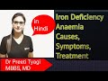 IRON DEFICIENCY ANAEMIA- Causes, Tests, Symptoms, Treatment (in Hindi)