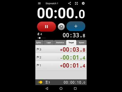 Stopwatch & Lap Timer for Android - Chronus Stopwatches - Demo 2 - Advanced  functionality.