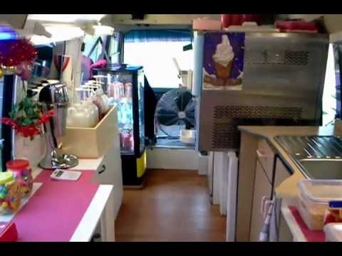 Ms Daisy Ice Cream Emporium. Inside Ms Daisy Mobile Ice Cream Van - YouTube