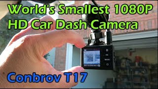 World’s Smallest HD Car Dash Camera – Conbrov T17 screenshot 1