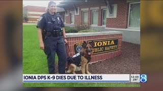 Ionia DPS K-9 dies due to illness