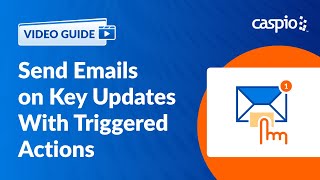 Send Automatic Emails on Field Changes Using Triggered Actions in Caspio