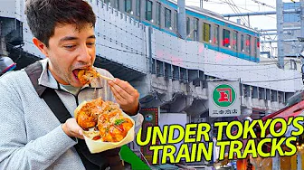 Japan’s Secret Street Food Alley Under The Tokyo Metro 🇯🇵