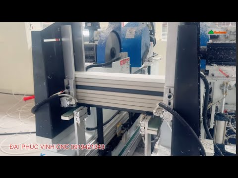Máy cắt khoan 2 chiều 4 đầu tự động Woodmaster 