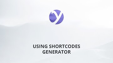 Using Shortcodes Generator