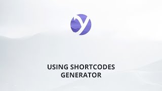 Using Shortcodes Generator