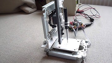 Homemade small X-Y-Z CNC machine made from 3 cdrom drives