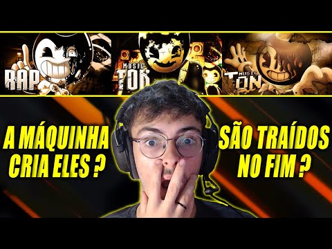 (SÓ VIBE DIFERENCIADA!) REACT 3 em 1 PAPYRUS DA BATATA - Demônio de Tinta e Sammy Lawrence (Bendy)