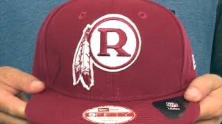 Redskins 'RETRO-BASIC SNAPBACK' Burgundy Hat by New Era