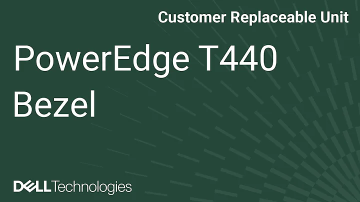 Dell  PowerEdge T440: Remove/Install Security Bezel
