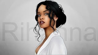 Rihanna - Speed Art (#Photoshop)