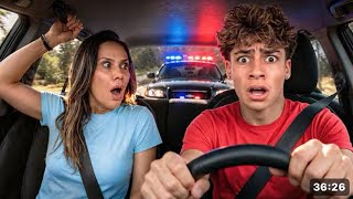 Teaching my Son how to Drive *Pulled over*