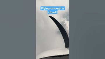 Flying through a cloud! #shorts #flying #plane #airplane #clouds #flyingwithparker